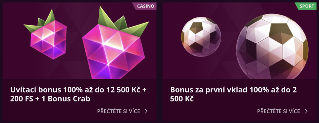 Kasinové bonusy v kasinu Malina