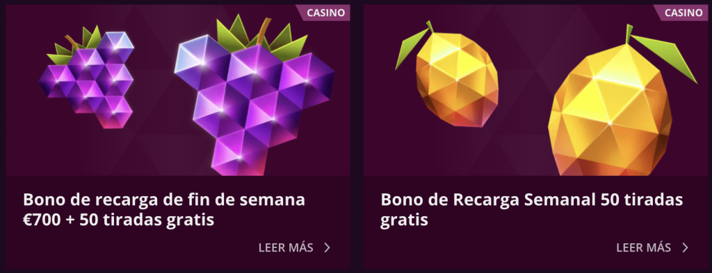 Bono de Bienvenida Malina Casino