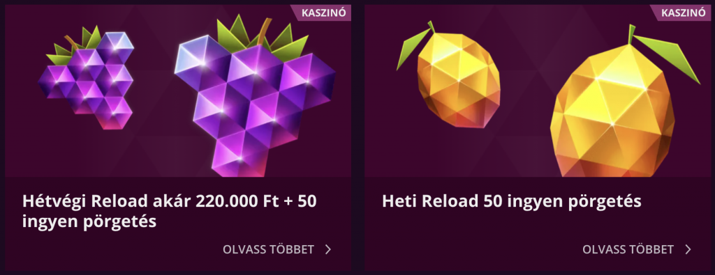 Üdvözlő bónuszok Malina Casino