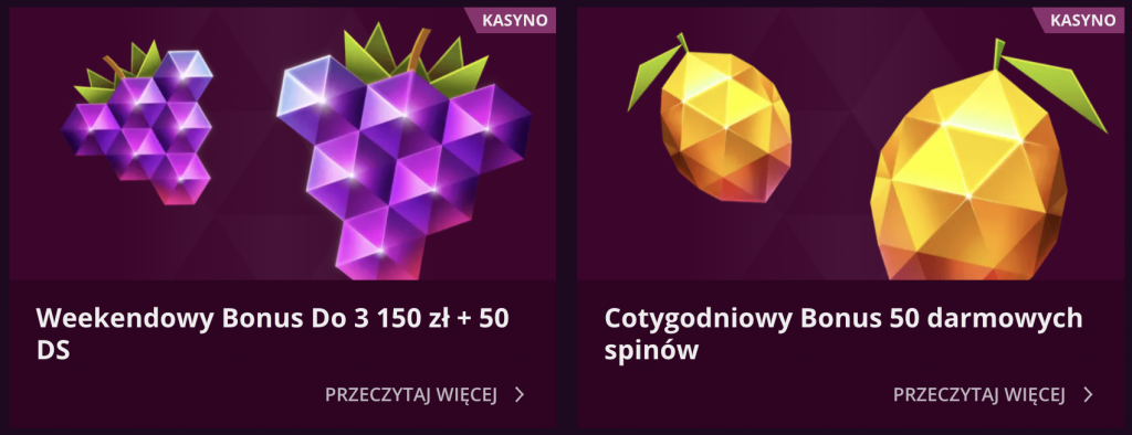 Promocje Cykliczne w Malina Casino